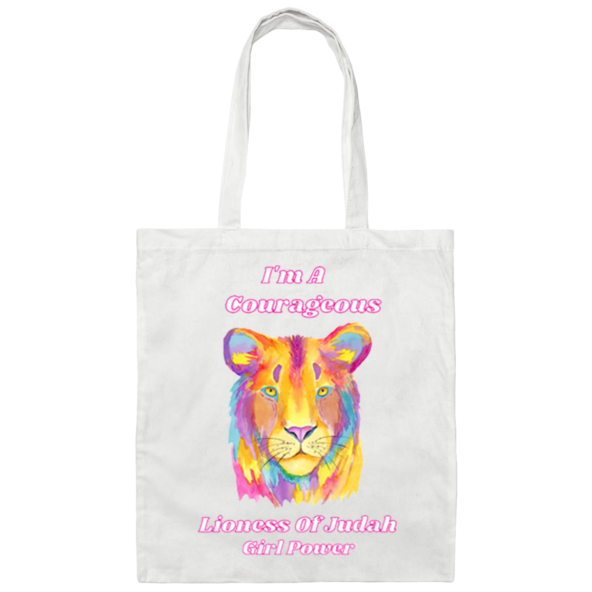 LIONESS OF JUDAH Canvas Tote Bag