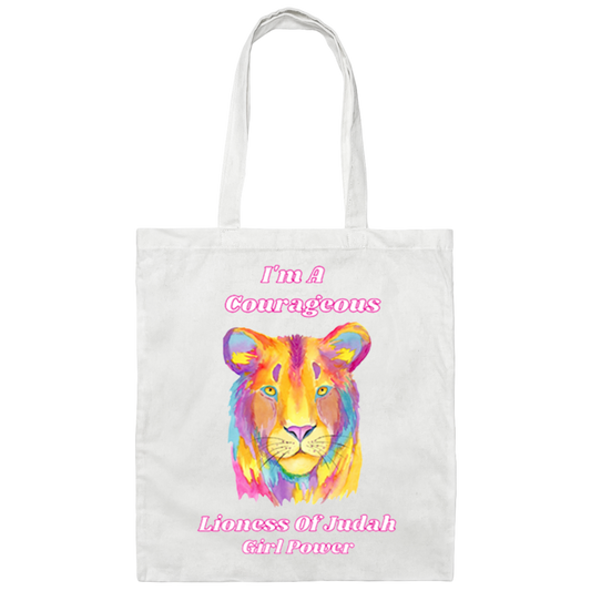 LIONESS OF JUDAH Canvas Tote Bag