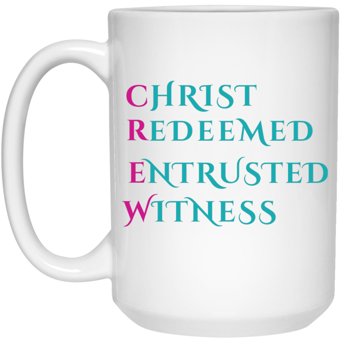 CHRIST CREW 15 oz. White Mug CREW