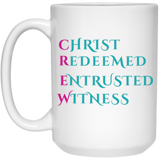 CHRIST CREW 15 oz. White Mug CREW