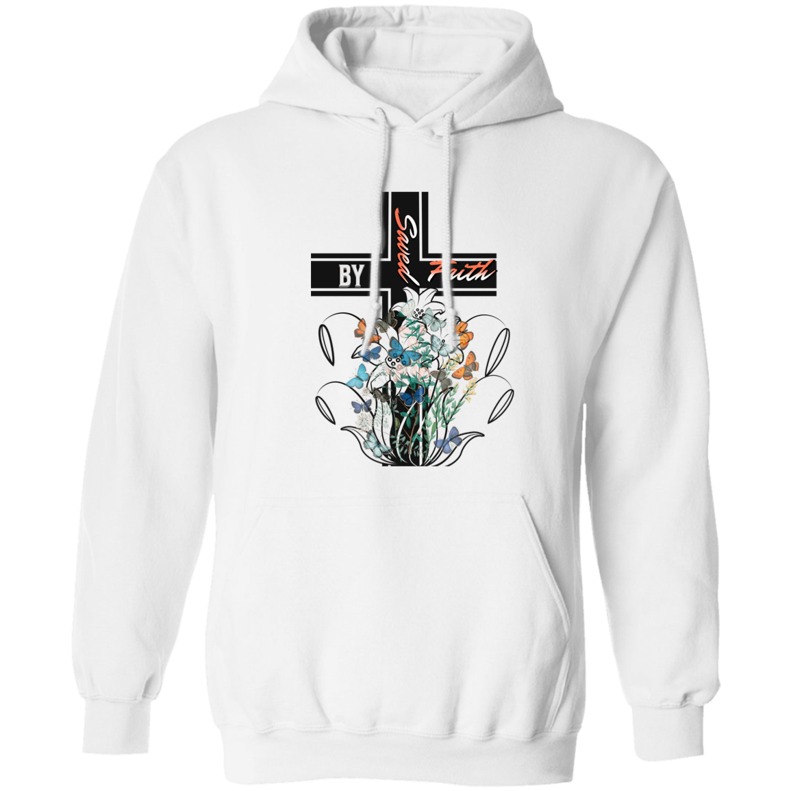 SAVED BY FAITH  Hoodie 8 oz