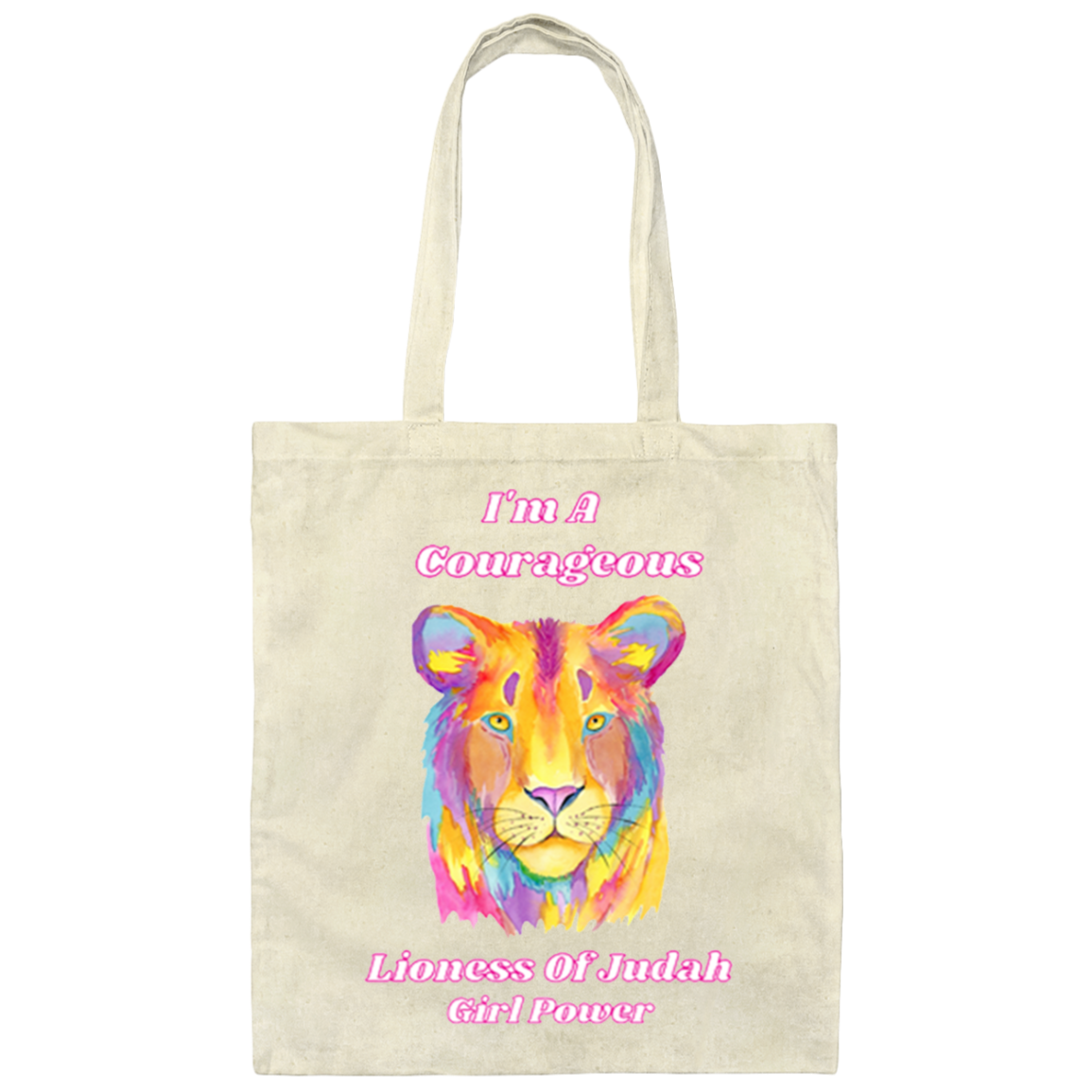 LIONESS OF JUDAH Canvas Tote Bag